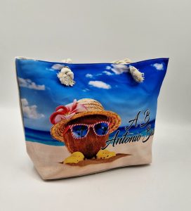 Плажна чанта с цветен принт Coco Beach код 3ZYK837-217 F17