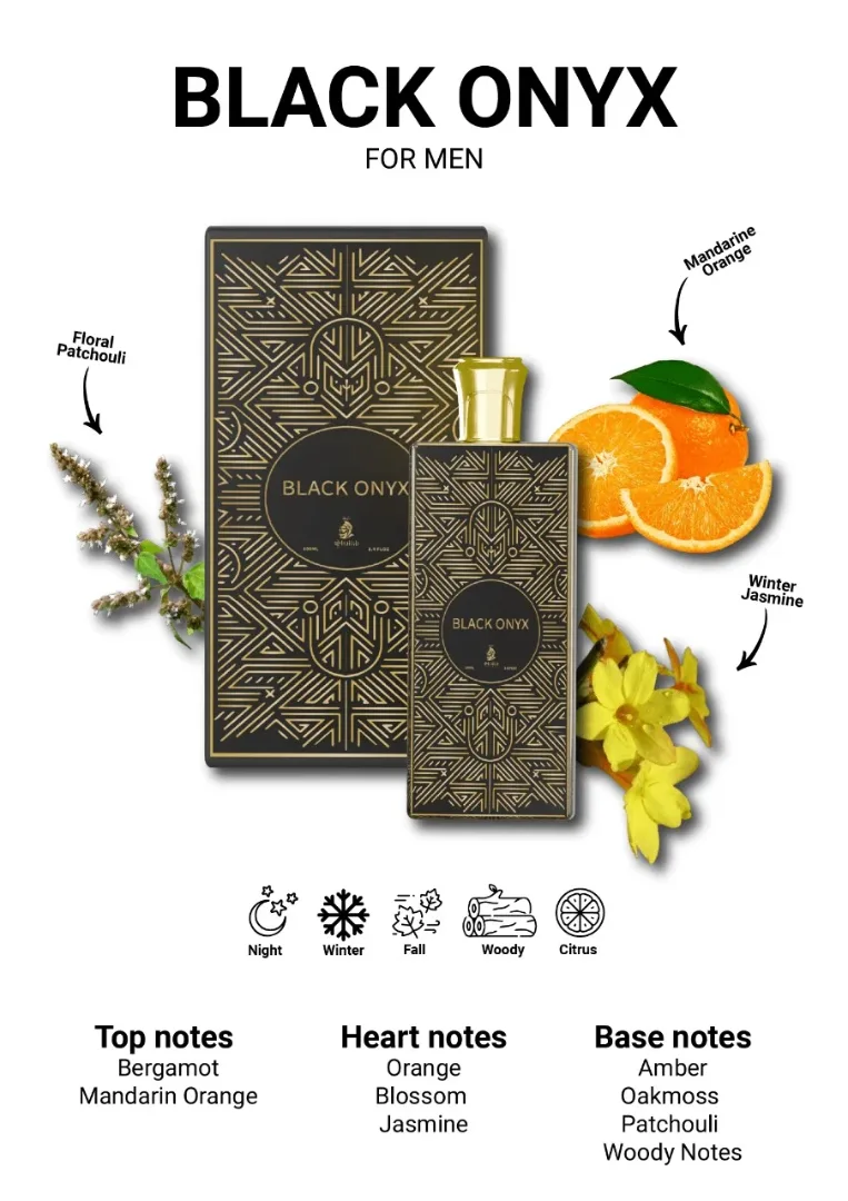 Мъжки Black Onyx аромат с бергамот и оуд