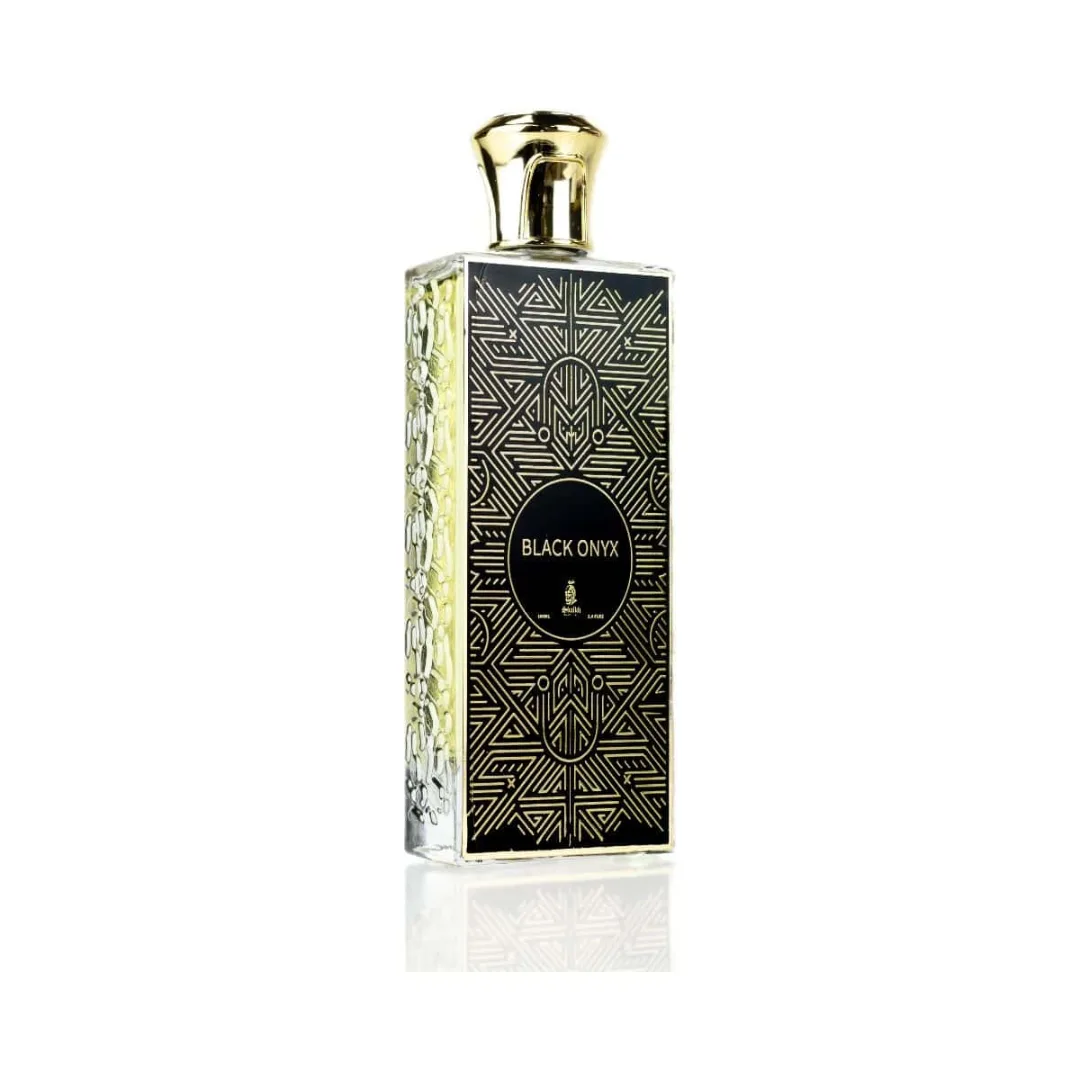 Детайлен изглед на парфюм Black Onyx от Shaikh Perfumes – луксозен мъжки аромат с бергамот и пачули